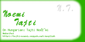 noemi tajti business card